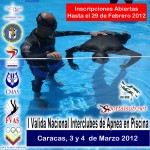I Válida Nacional Interclubes de Apnea en piscina FVAS 2012